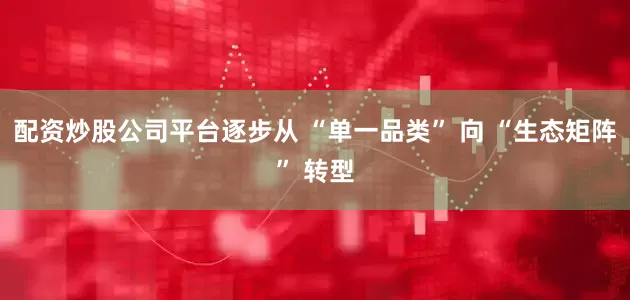 配资炒股公司平台逐步从 “单一品类” 向 “生态矩阵” 转型