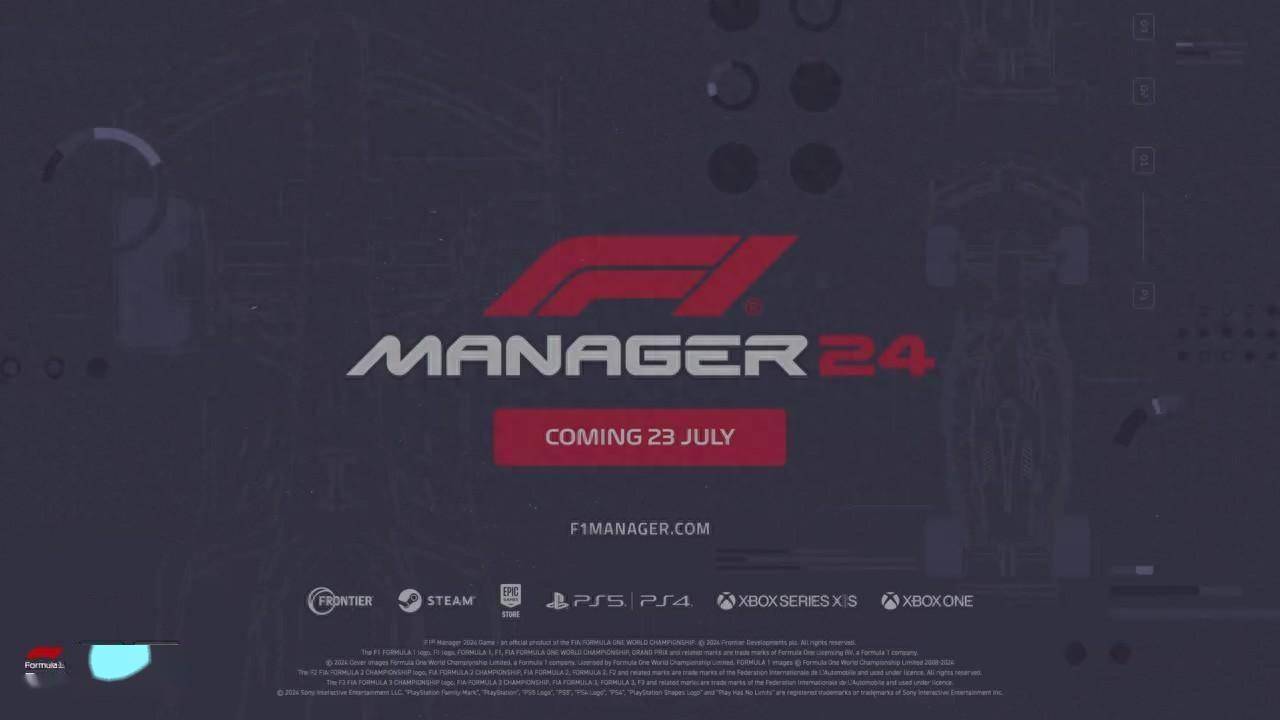 《F1车队经理2024》7月23日发售 登陆全平台